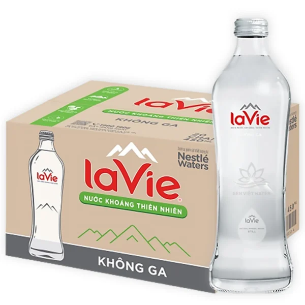 nuoc lavie 450ml thuy tinh glass khong ga thung 20 chai 998021